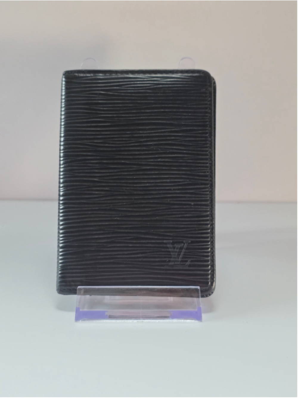 Louis Vuitton Black Epi Leather Pocket Organizer Card Holder